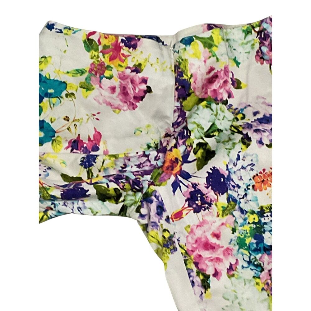 Conrad C Collection Pink Purple Floral Capri Pants Size 4 - Picture 3 of 10